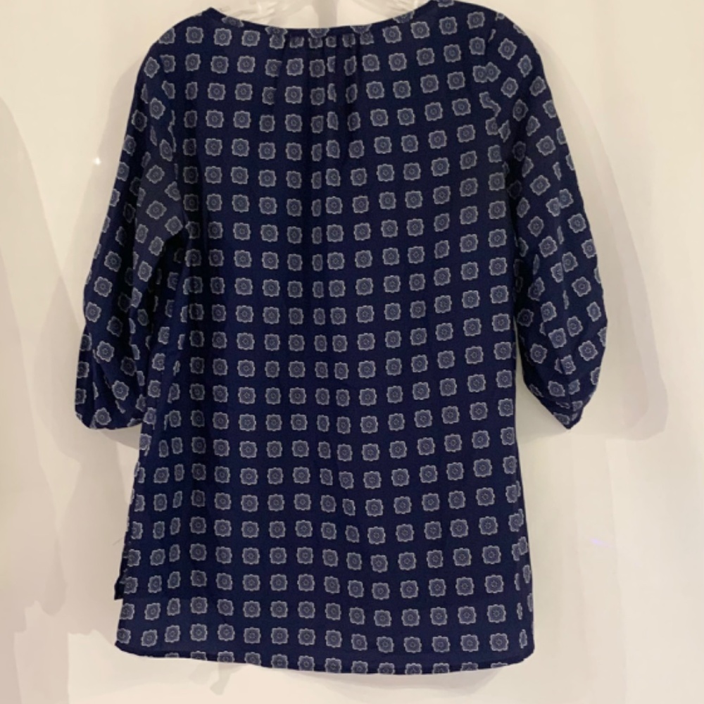 Michael Kors Navy Blouse - Picture 6 of 8